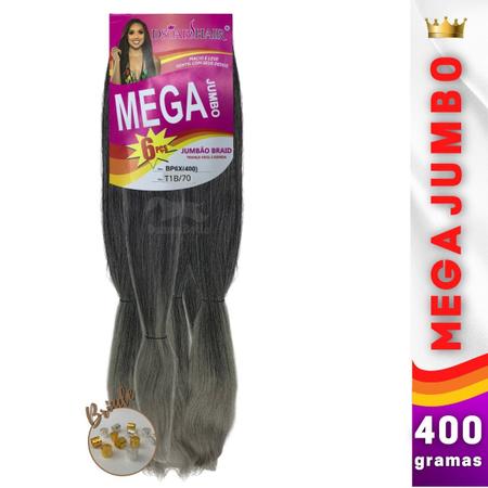 Extenção de Cabelo de Tranças Jumbo Box Braids Pacotão 400g - D&D Commerce  - Mega Hair - Magazine Luiza