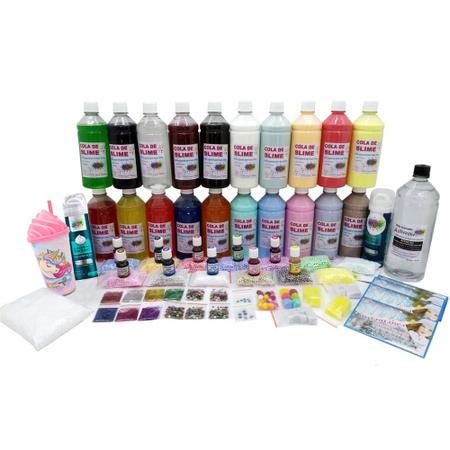 Imagem de Mega Kit Para Fazer Slime Completo - Super Kit Completo Slime - Original - Ine Slime