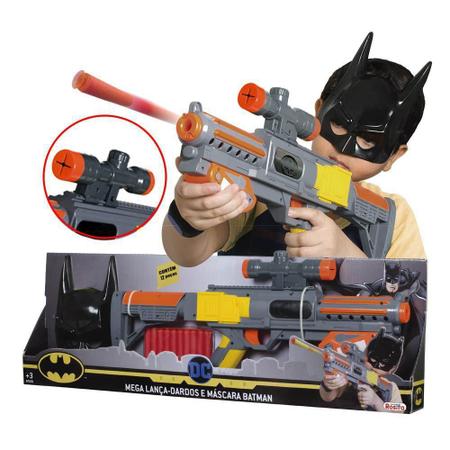 Mega Lança Dardos Do Batman Com Mira Máscara Estilo Nerf - Rosita -  Lançadores de Dardos - Magazine Luiza