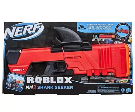 Mega Lançador Nerf Roblox MM2 Shark Seeker Hasbro - F2489