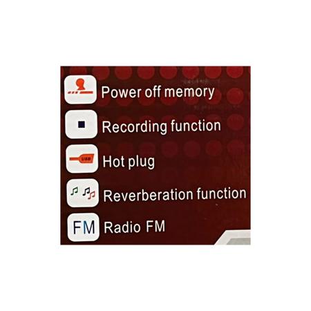 Imagem de Megafone Amplificador De Voz Multi-função Rádio Vermelho