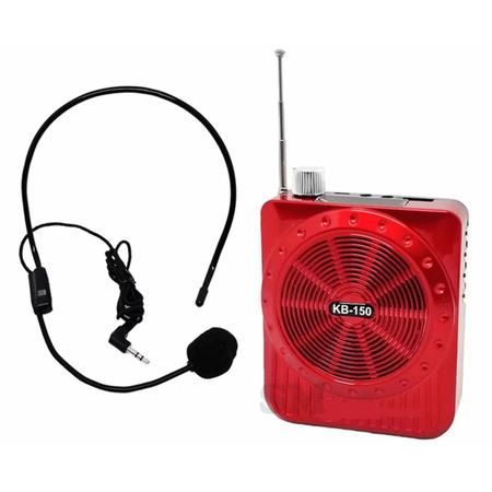 Imagem de Megafone Amplificador De Voz Multi-função Rádio Vermelho