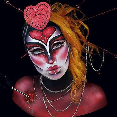 Imagem de Mehron Makeup Paradise AQ Face & Body Paint 8 Paleta de cores (Básico) - Rosto, Corpo, Paleta de Maquiagem SFX, Efeitos Especiais, Paleta de Pintura Facial para Arte, Teatro, Halloween, Presentes de Natal, Festas e Cosplay
