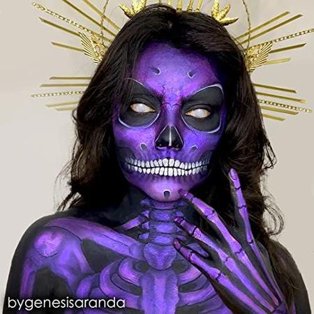 Imagem de Mehron Makeup Paradise Maquiagem AQ Face & Body Paint (1.4 oz) (Roxo Metálico)