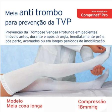 MEIA ANTITROMBO COMPRINET PRO MEIA-COXA P - Real Medica