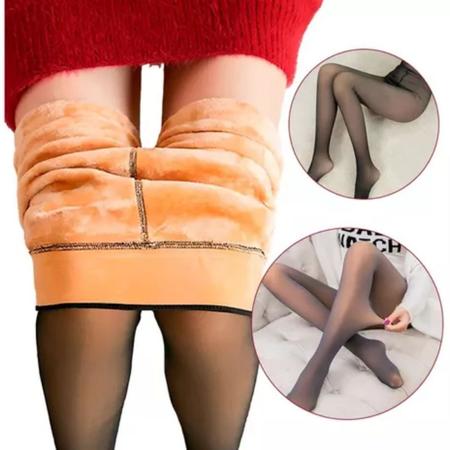 Meia Calça forrada com Lã Térmica - Winter Pantyhose