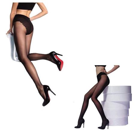 Meia calça hotsell transparente com brilho