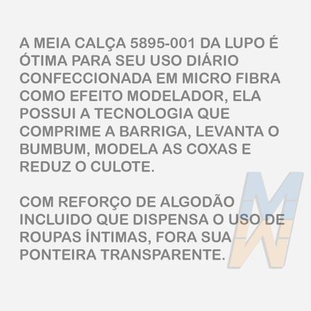 Imagem de Meia Calça Fio 15 Modeladora Up-Line Lupo 5895-001 Levanta Bumbum Comprime Barriga
