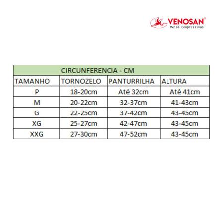 Meia Elastica Anti Trombo 3/4 Panturrilhas Aes Venosan Imagem de Meia Elastica Anti Trombo 3/4 Panturrilhas Aes Venosan