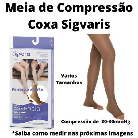 Meia Média Compressão p/ Coxa 7/8 AF 20-30 mmhg Select Comfort Essencial  Premium Sigvaris - Meia - Magazine Luiza