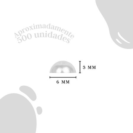 Imagem de Meia Pérola Branca - 06 Mm Pacote Com 500 Gramas - Nybc