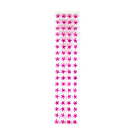 Imagem de Meia pérola estrela adesiva 10mm c/ 10 cartelas - cor pink MM Biju