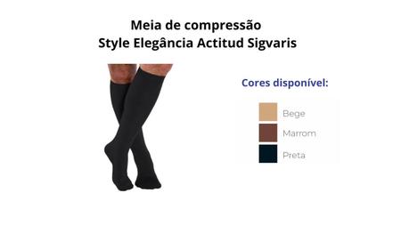 Imagem de Meia Sigvaris Actitud 3/4 190B Masculina 15-20 mmHg Marrom