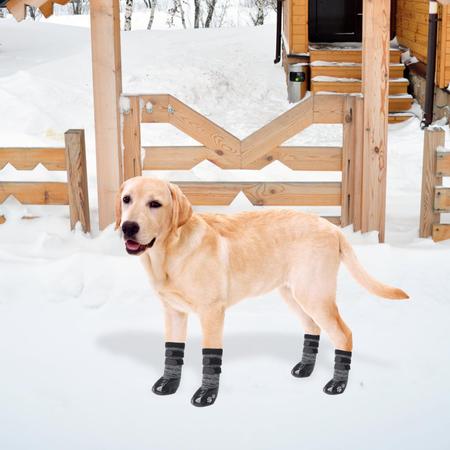 Imagem de Meias antiderrapantes KOOLTAIL para cães com alças para pisos de madeira