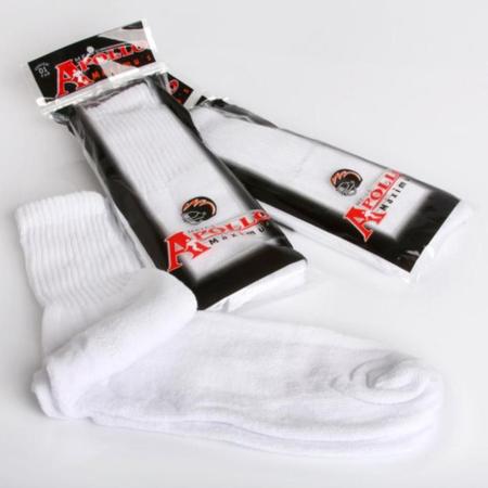 Imagem de Meias Masculina Algodão Cano Alto Longo Kit 03 Pares Preta Branca Cinza Confortável Grossa E Macia Luxo ENVIO IMEDIATO