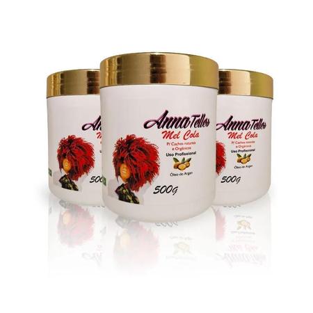 Imagem de Mel Cola 500G Argan Anna Telles Cachos Naturais E Orgânicos