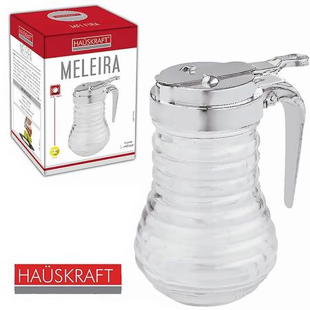 Imagem de Meleira de Vidro com Tampa e Dosador Colmeia 200ml MLRA-303 - Hauskraft