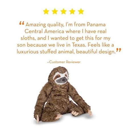 Melissa and doug plush sloth sale