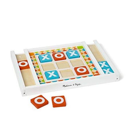 Melissa & Doug Wooden Tic-Tac-Toe Board Game com 10 peças de jogo de  madeira auto-armazenamento (12.5ââ', W x 8.5ââ', L x 1.25â'' - Melissa &  Doug - Revestimento de Parede - Magazine