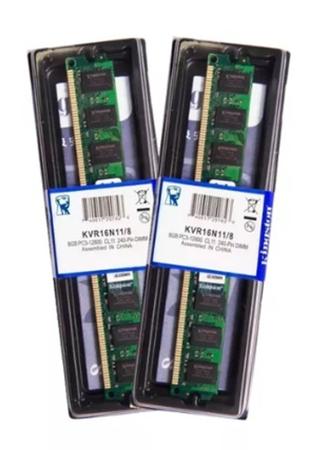 Imagem de Memória Ddr3 8GB Kingston 1600mhz - Pc3--12800 - KVR16N11/8 PC