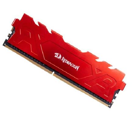 Imagem de Memoria ddr4 8gb 3200mhz cl16 rage vermelha redragon