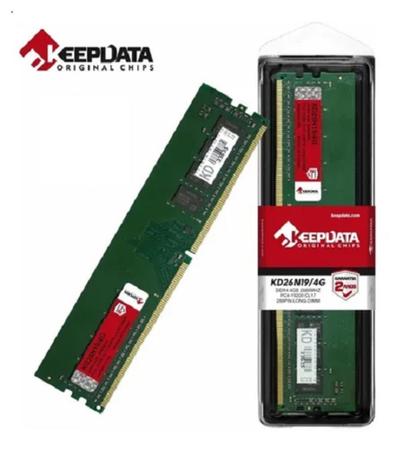 Imagem de Memoria Keepdata 4GB DDR4 2666MHZ DIMM - KD26N19/4G