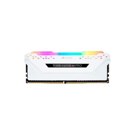 Imagem de Memória RAM Corsair Vengeance RGB Pro DDR4 16GB 3000MHz - Branco
