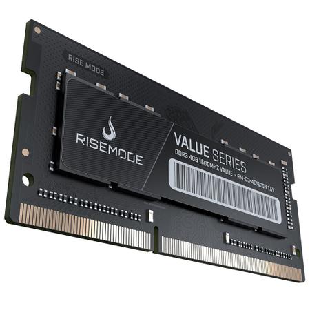 Imagem de Memória Rise Mode, 4GB, 1600MHz, DDR3, CL11, para Notebook - RM-D3-4G1600N