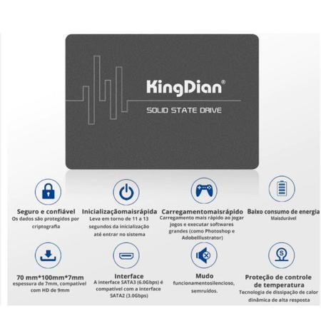 Imagem de Memória SSD 1TB KingDian SATA III 6 Gb/s