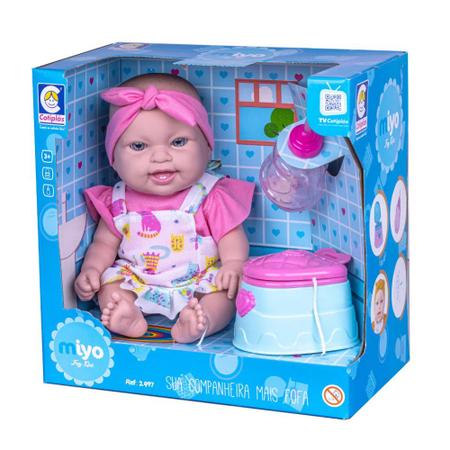 Bebê Reborn Boneca Faz Xixi Bebezinho C/ Acessórios Menina