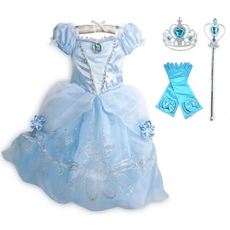 Imagem de Meninas Princesa Traje Vestido De Festa Rapunzel Belle Natal Aniversário Carnaval Vestido 2024