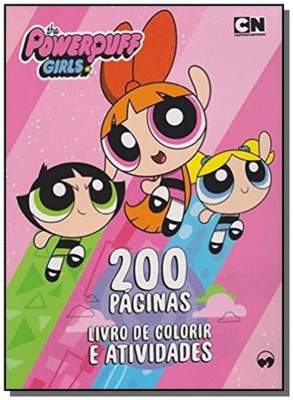 Livro para Pintar Infantil Meninas Poderosas  Lister - Livro para Pintar -  Meninas Super Poderosas - The Powerpuff Girls - Aqua Book - 237 x 140 mm -  Vale das Letras - Meninas Poderosas