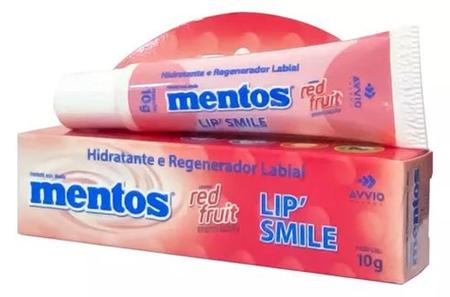 Mentos Hidratante e Regenerador Labial Lips' Smile Efeito Gloss - Aroma Frutas Vermelhas 10g Imagem de Mentos Hidratante e Regenerador Labial Lips' Smile Efeito Gloss - Aroma Frutas Vermelhas 10g
