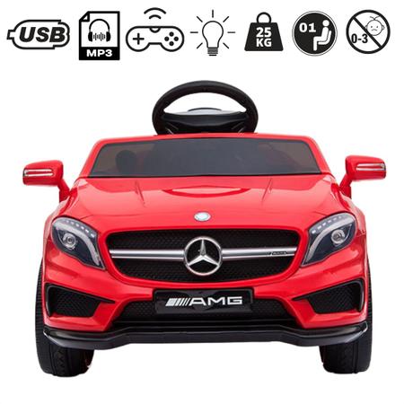 Imagem de Mercedez-bens Vermelha12 V Com 2 Motores E Controle Remoto