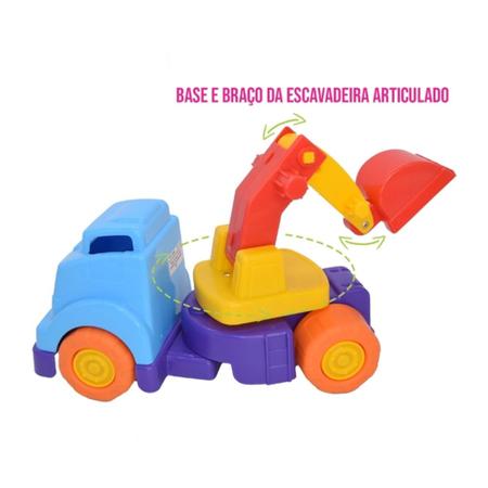 Imagem de MercoToys MercoTruck Escavadeira Solapa