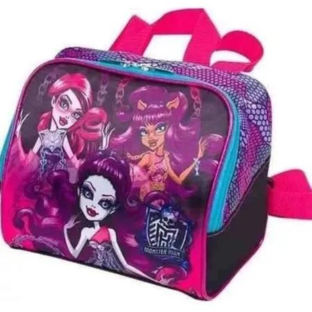 Imagem de Merendeira Lancheira Escolar Infantil Monster High