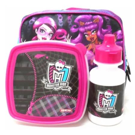 Imagem de Merendeira Lancheira Escolar Infantil Monster High