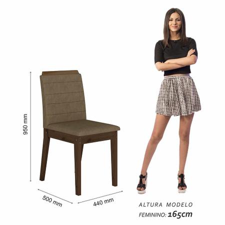Imagem de Mesa Com 6 Cadeiras Qatar 1,60 Imb/carraro Bra/capu - Móveis Arapongas