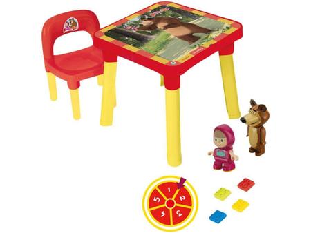Imagem de Mesa com Cadeira Infantil Masha e o Urso - Monte Líbano 1 Lugar