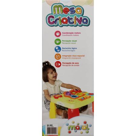 Imagem de Mesa Criativa Didática Bebê Infantil Interativa Mesinha Som