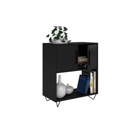 Imagem de Mesa de Apoio Easy - Brv Blc 50-184 - Preto/Pé Aramado Preto