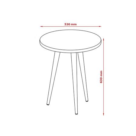 Imagem de Mesa de Apoio Legs Verde Bellagio - Patrimar Móveis