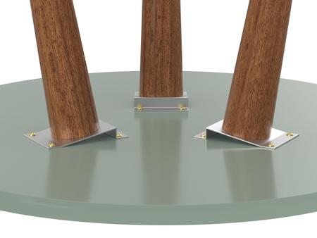 Imagem de Mesa de Apoio Legs Verde Bellagio - Patrimar Móveis