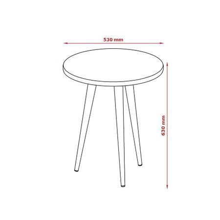 Imagem de Mesa de Apoio Legs Verde Bellagio Pés Palito 53 Patrimar