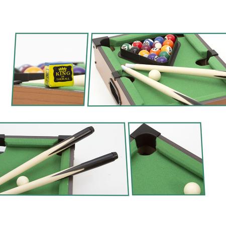 Mesa De Bilhar Infantil Sinuca Brinquedo Snooker Luxo - BRASKIT - Jogos de  Mesa e Salão - Magazine Luiza