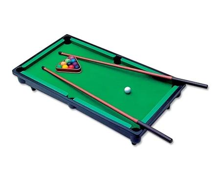 Jogo de Sinuca Infantil Snooker com Mesa Verde com Acessórios 33 x 24 cm em  Promoção na Americanas