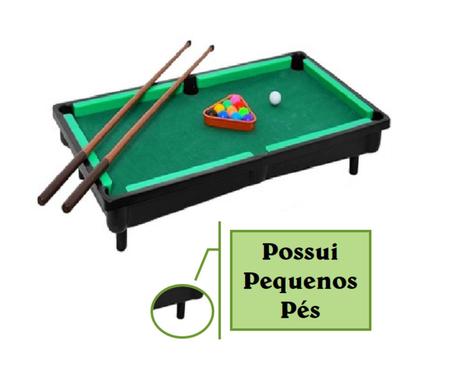 Mesa De Bilhar Infantil Sinuca Brinquedo Snooker Luxo - BRASKIT