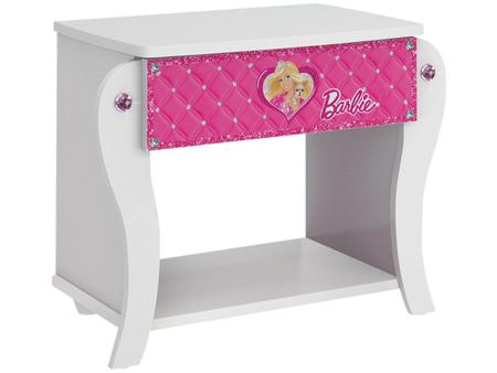 Imagem de Mesa de Cabeceira Infantil 1 Gaveta Barbie Premium