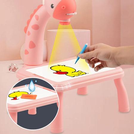 Prancheta Projeção Graffiti Com 24 Padrões,mesa Jogo Multifuncional Desenho  E Pintura Infantil,escrivaninha Divertida De Aprendizagem Precoce Para  Crianças,meninos,meninas,de 3 Anos Ou Mais,Blue