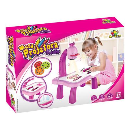 Mesa Rosa com Projetor 48 Desenhos Jogo Tetris + 12 Canetinha - Toy Mix -  Outros Jogos - Magazine Luiza